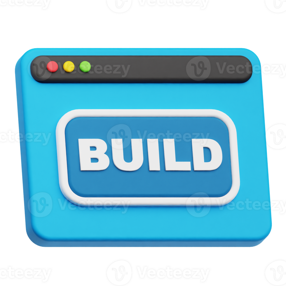 build website 3d icon png