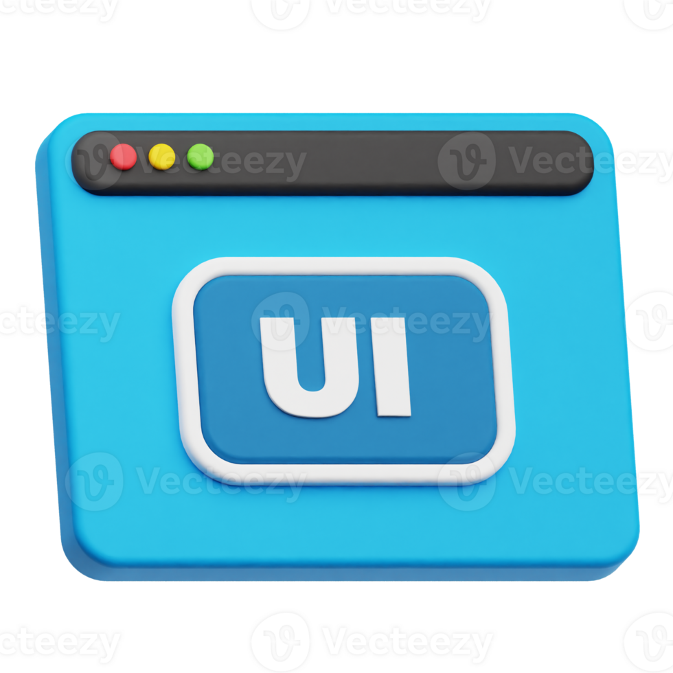 ui website 3d icon png