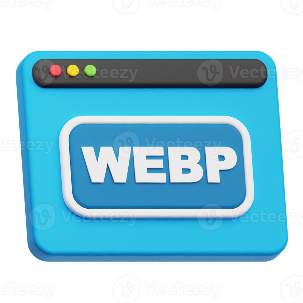 webp website 3d icon png
