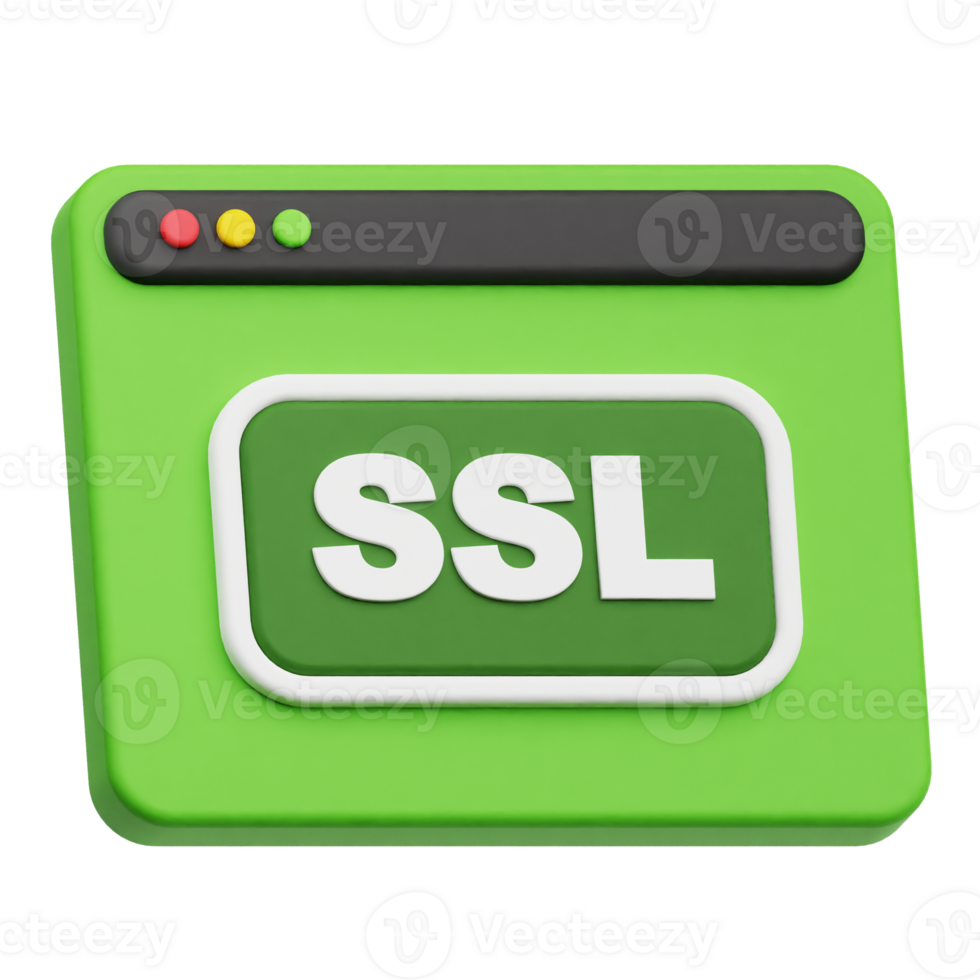 ssl website 3d icon png