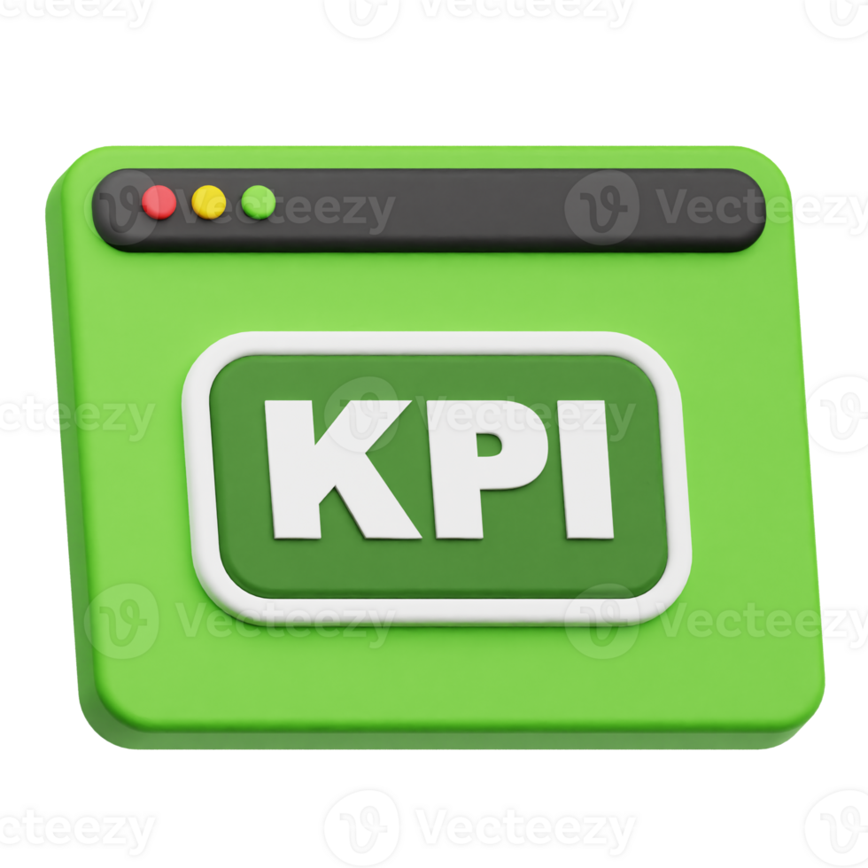 kpi website 3d icon png