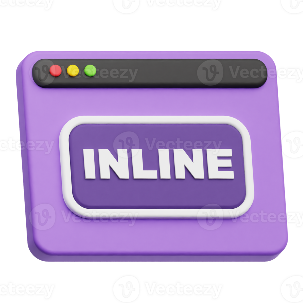 inline website 3d icon png