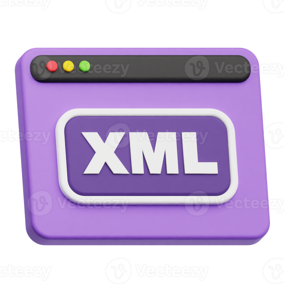 xml website 3d icon png