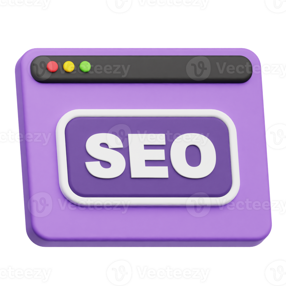 seo website 3d icon png