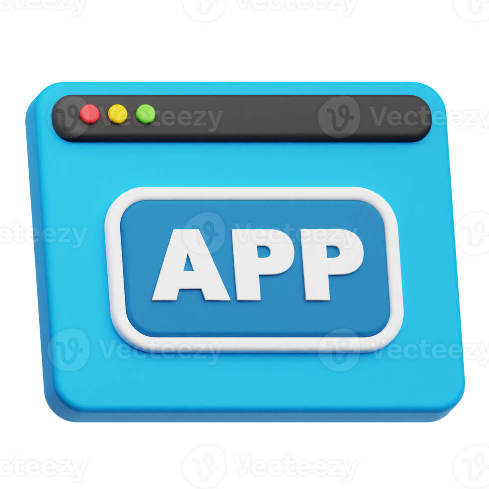 app website 3d icon png
