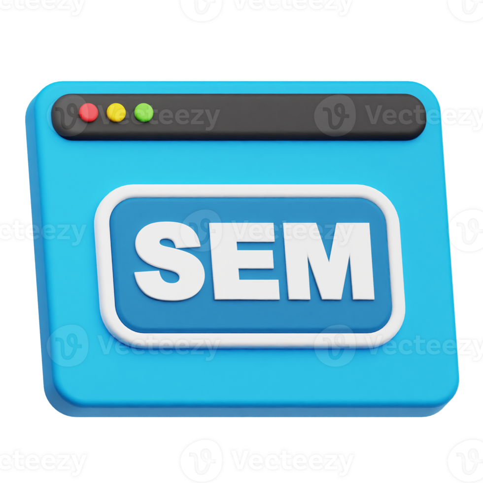 sem website 3d icon png