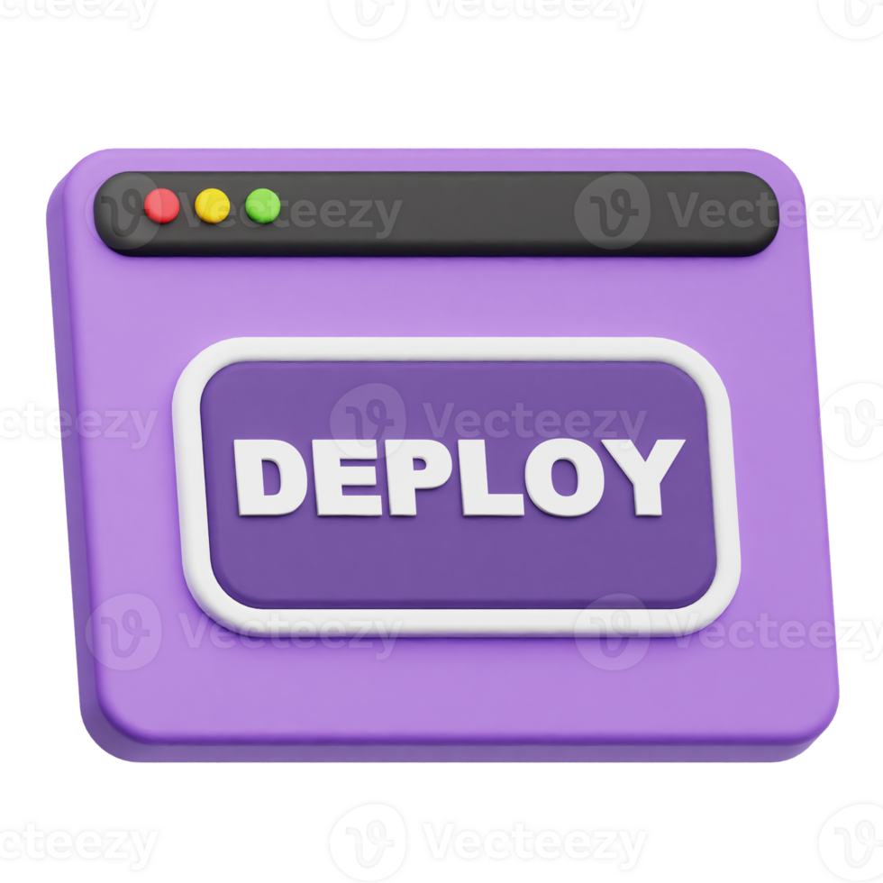 deploy website 3d icon png