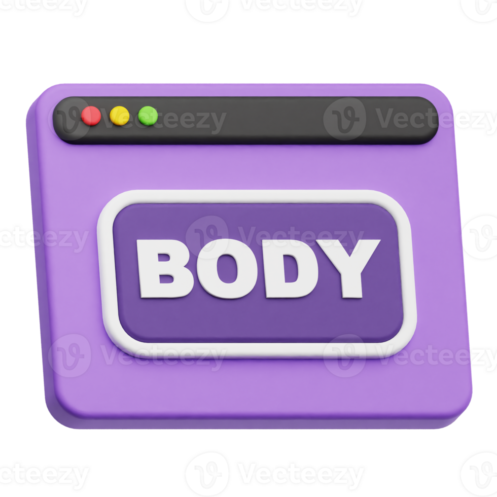body website 3d icon png