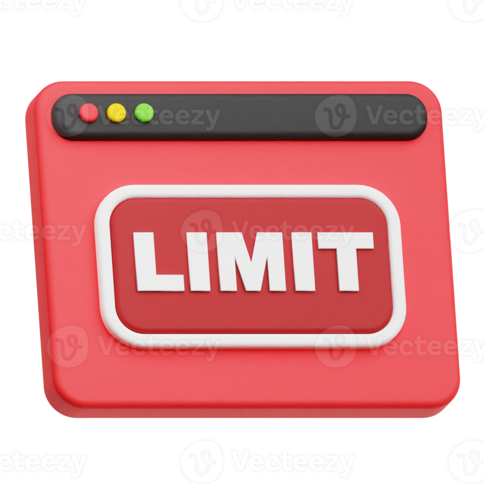limit website 3d icon png