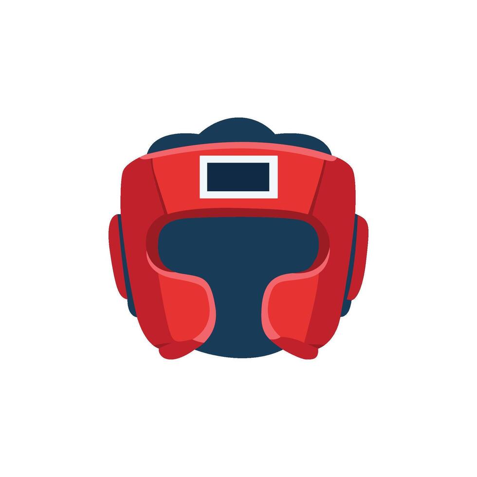 Boxing headgear in red and blue vector