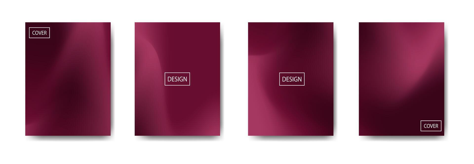 Dark red cover designs vector