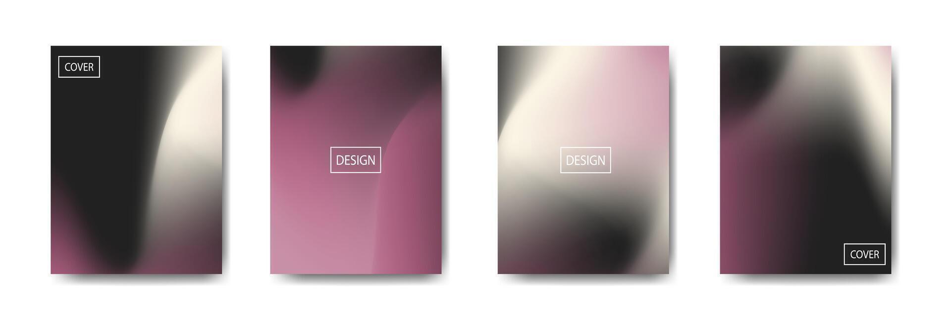 Abstract design covers collection for projects vector