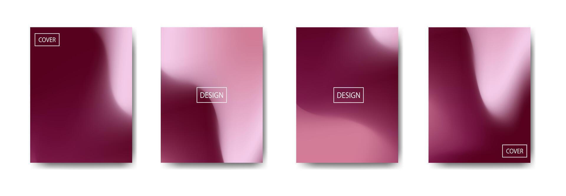 Elegant purple design cover collection vector