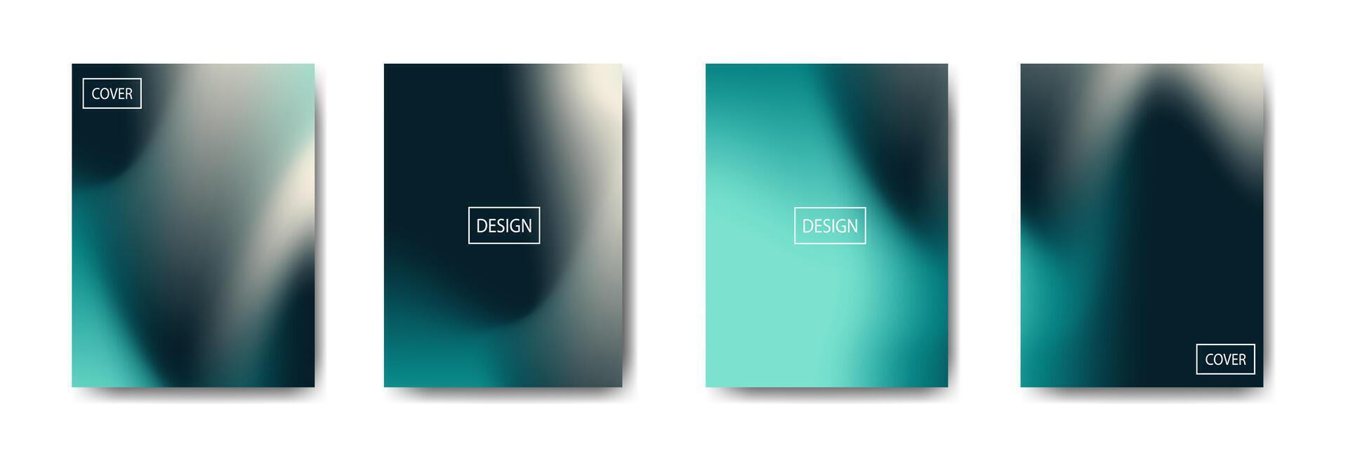 four modern cover design templates vector