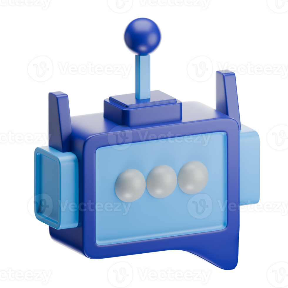 Chatbot Support 3D Illustration png