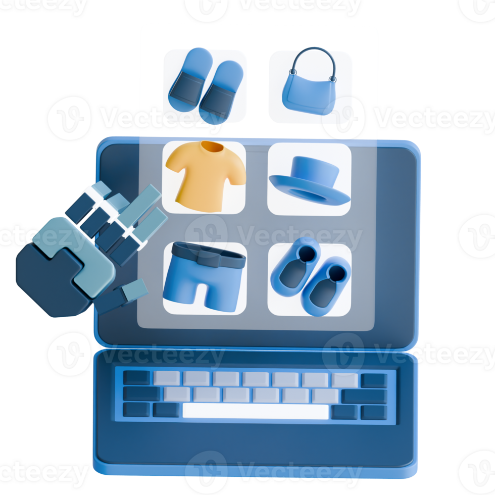 choose product 3D Illustration png