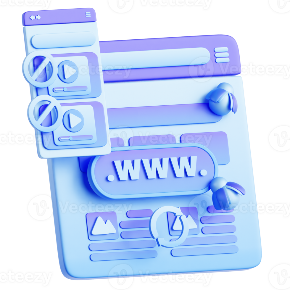 Bug Web 3D Illustration png