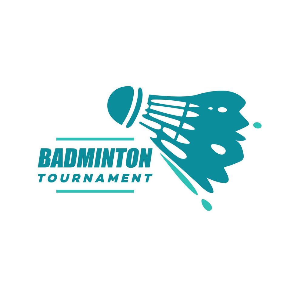 badminton shuttlecock logo abstract design stock template illustration vector