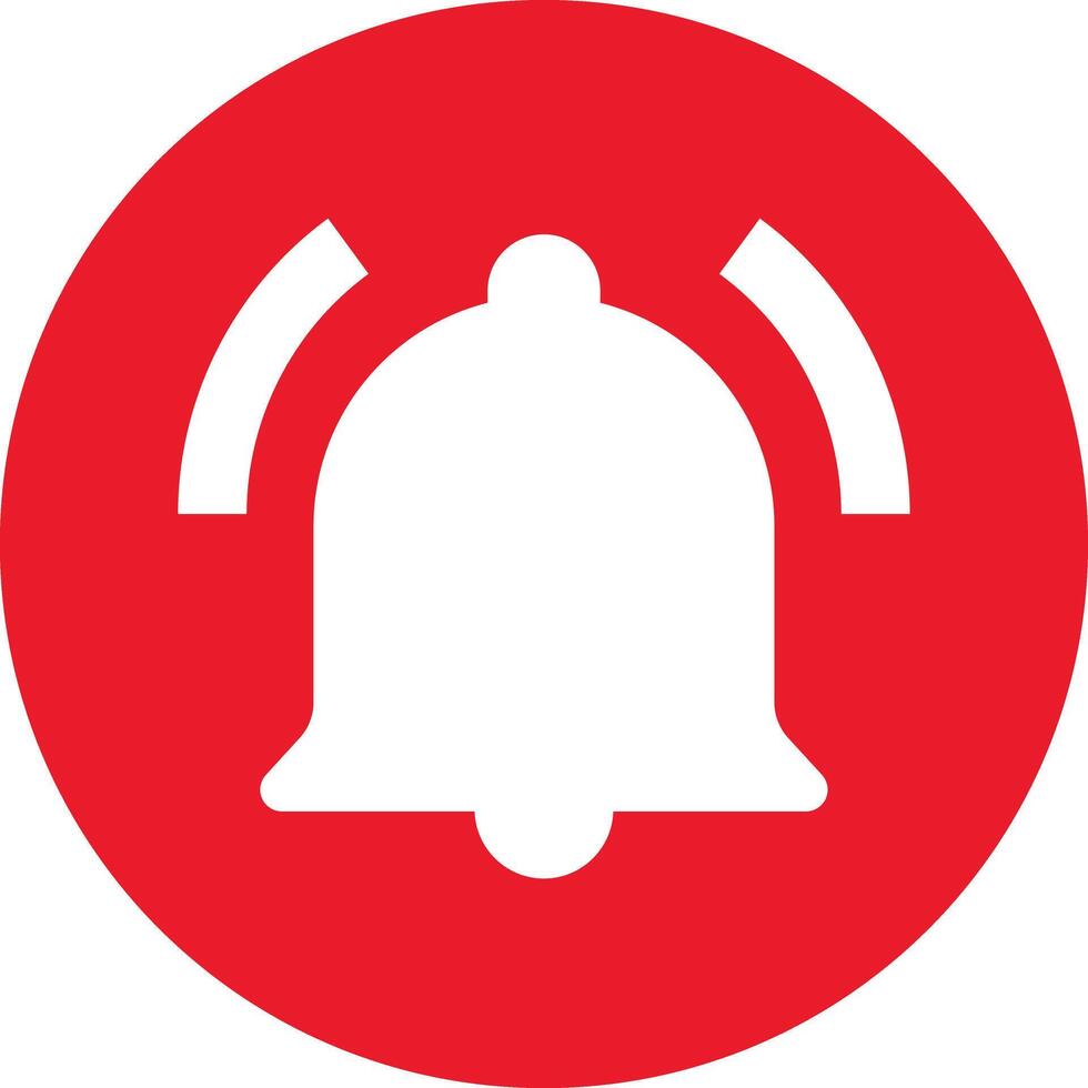 Red Emergency Alarm Icon vector