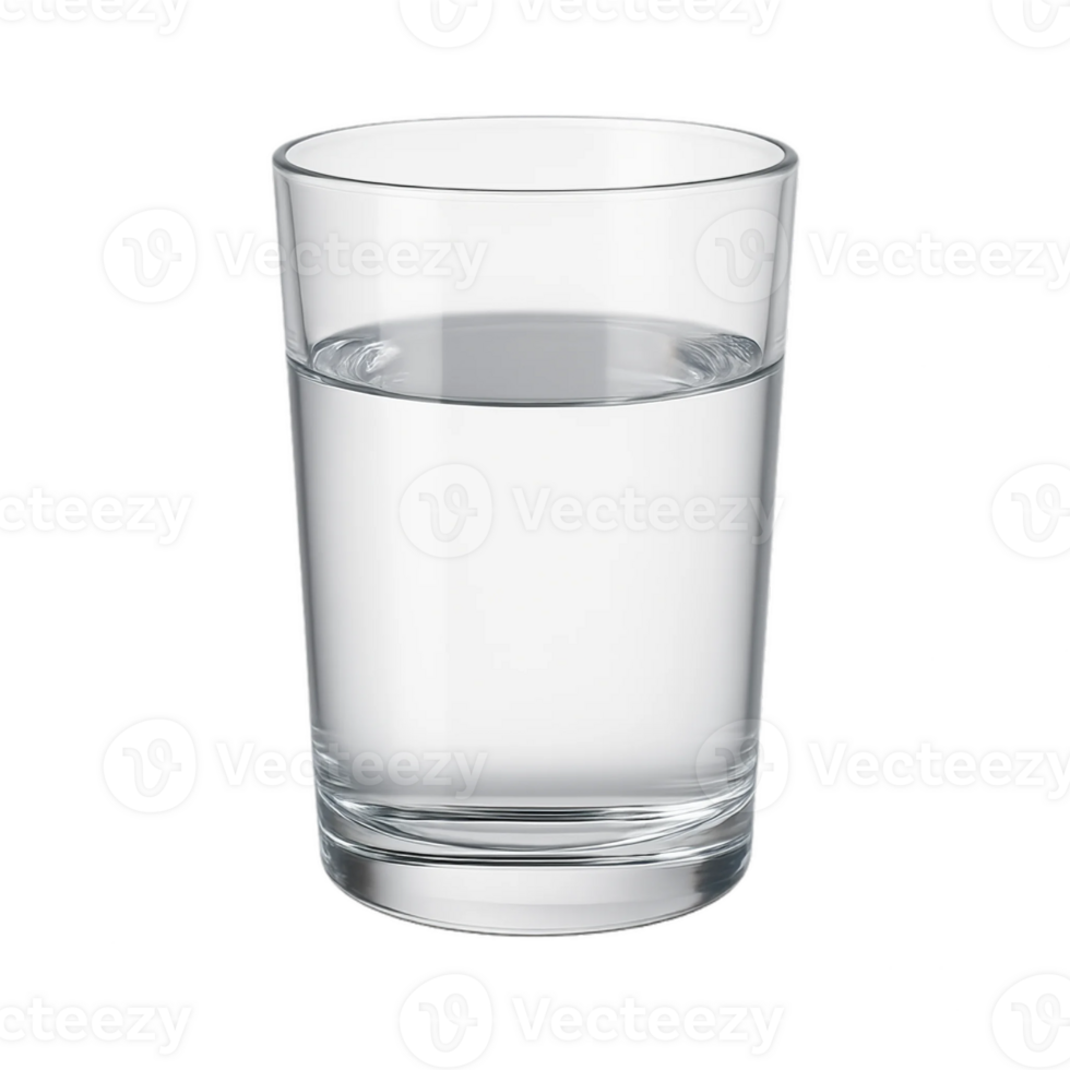 Clear Glass of Water Isolated png