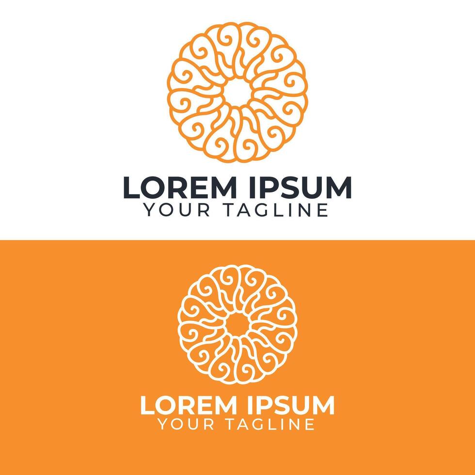 Monoline Seamless logo template.suitable for your company vector
