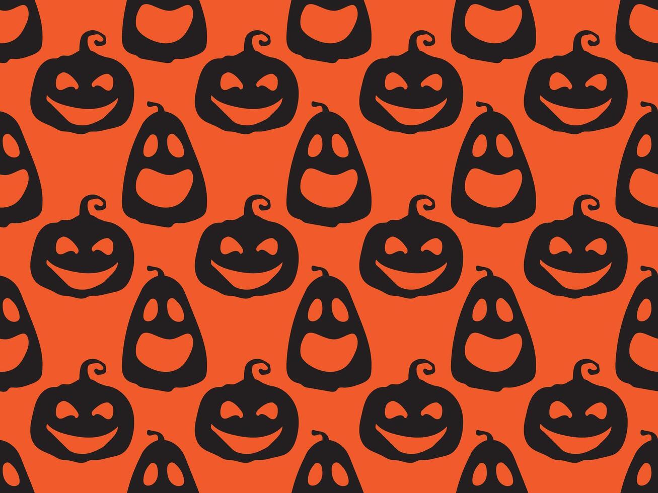 halloween pumpkin pattern element vector