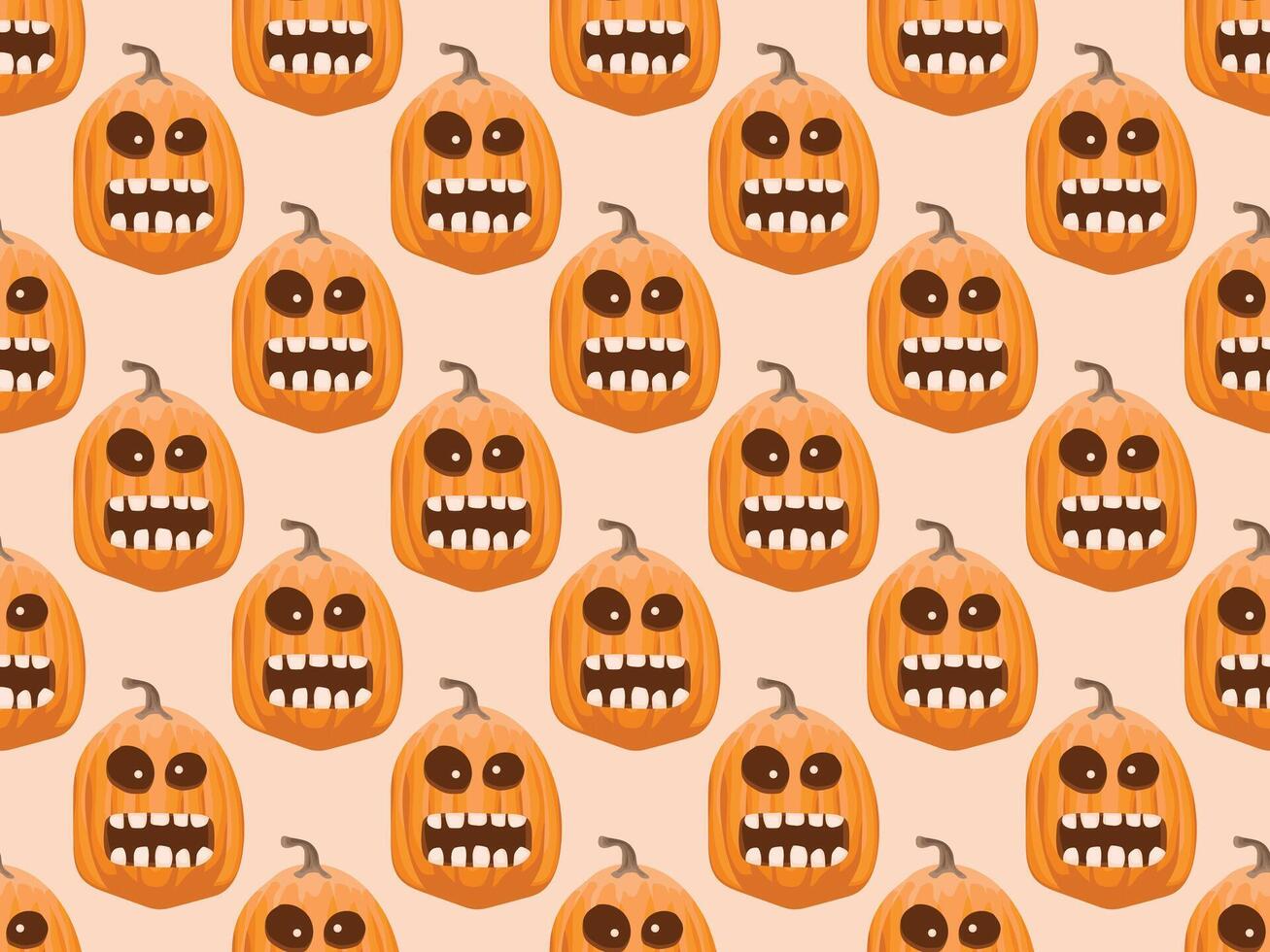 halloween pumpkin pattern pink vector