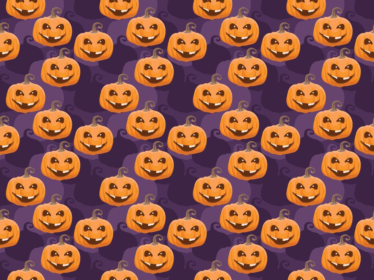 pumpkin halloween october pattern asian vector