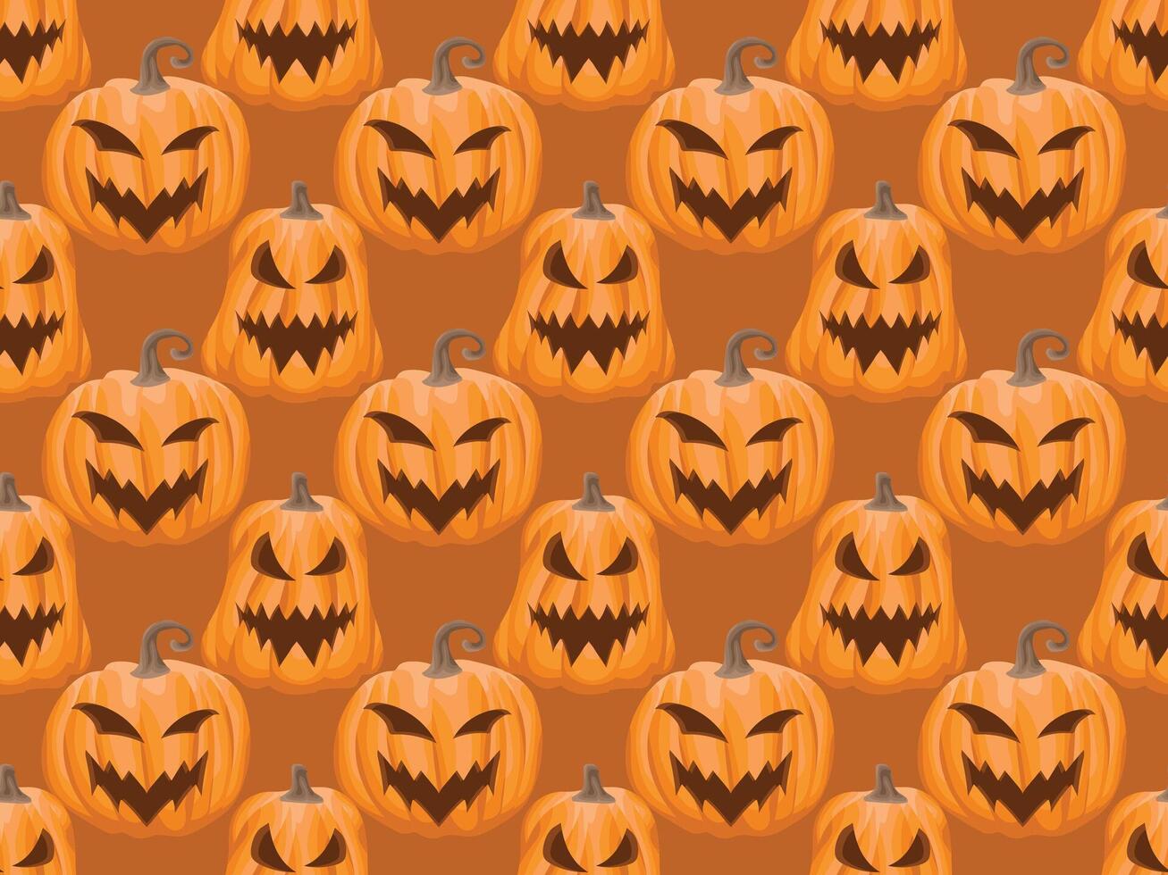 halloween pumpkin pattern october vector
