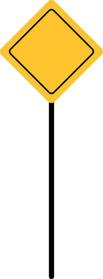 Blank yellow traffic board icon set. Highway attention roadsign collection. Road sign icon. Direction highway symbols. Road safety signs board symbols vector