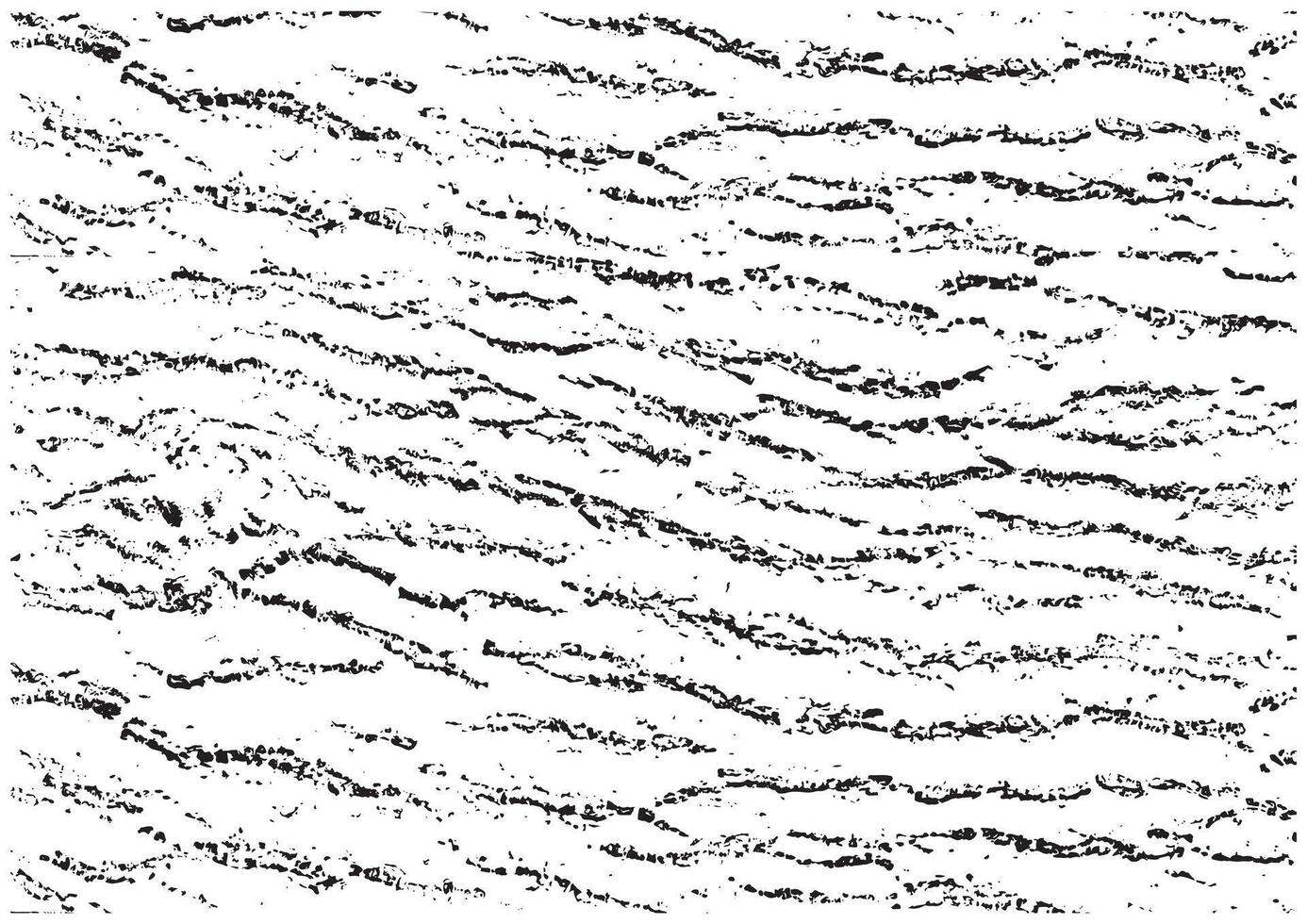 Distressed halftone grunge black and white texture old wood bark texture background with cracks vector