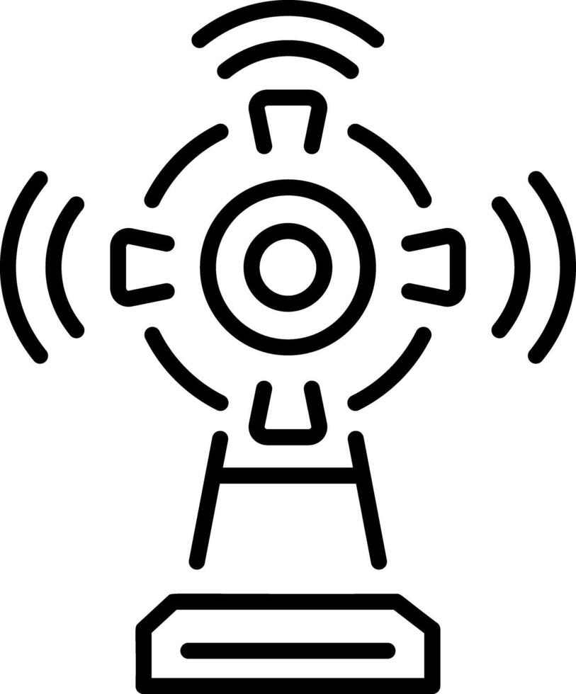 An outline style icon depicting lifesaver vector