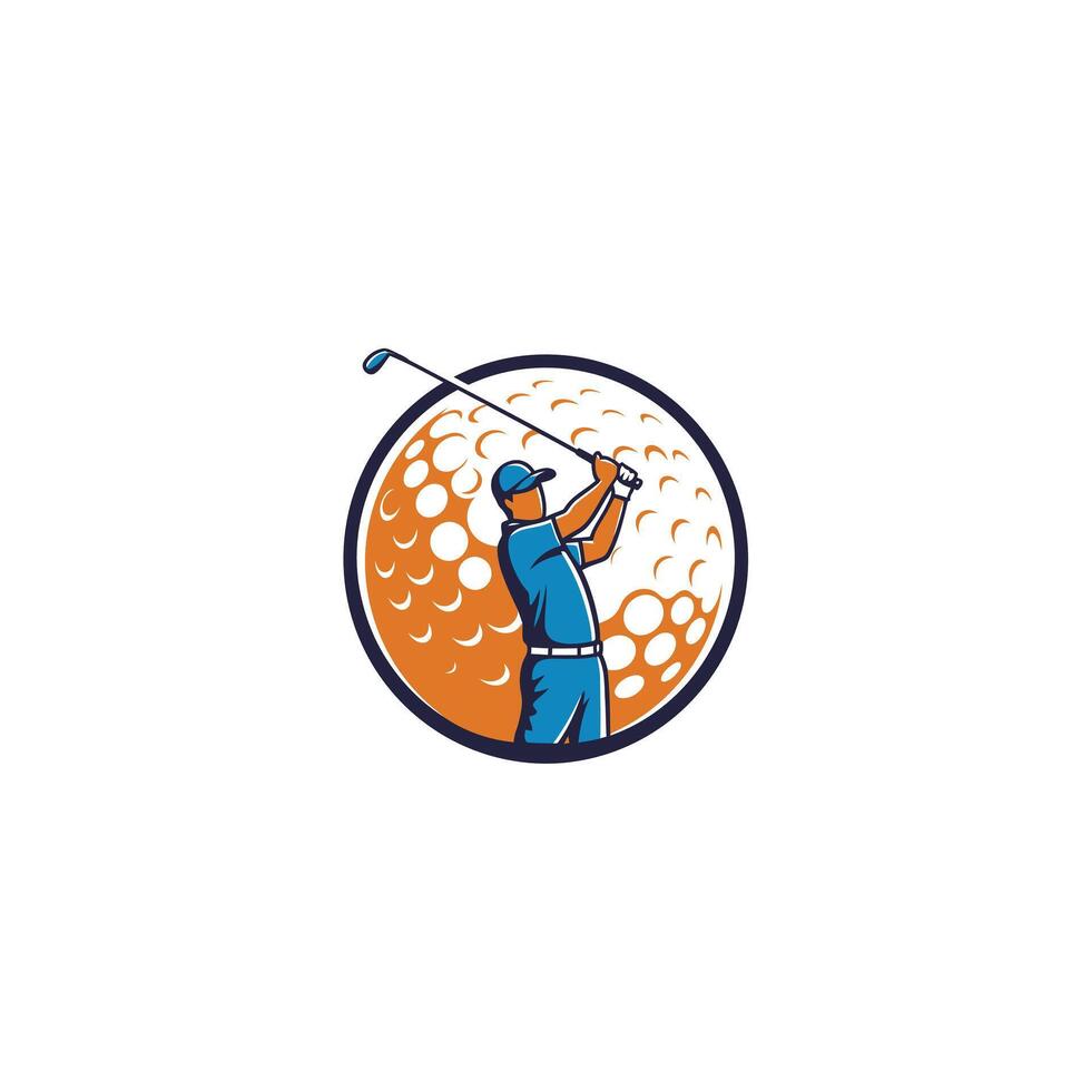 Golf logo design vector