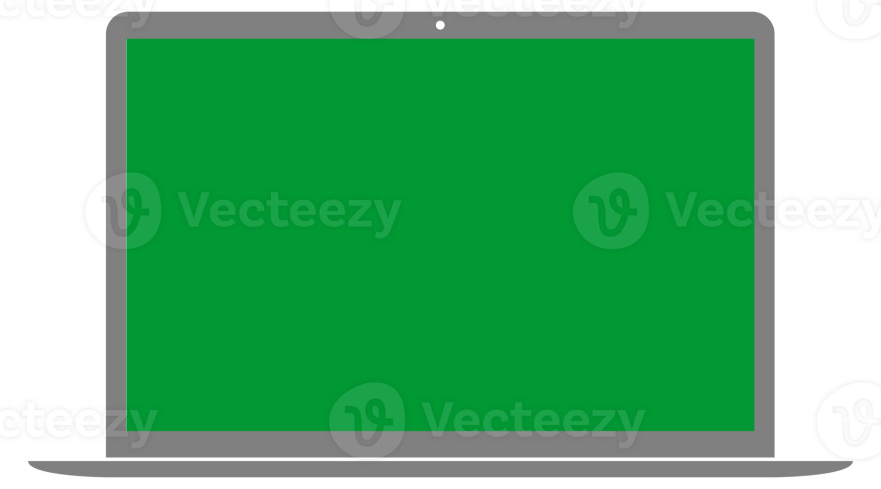 Silhouette of the Laptop with green screen, can use for Sign, Icon, Symbol, Apps, Pictogram, Website, Logo Gram, Art Illustration or Graphic Design Element png
