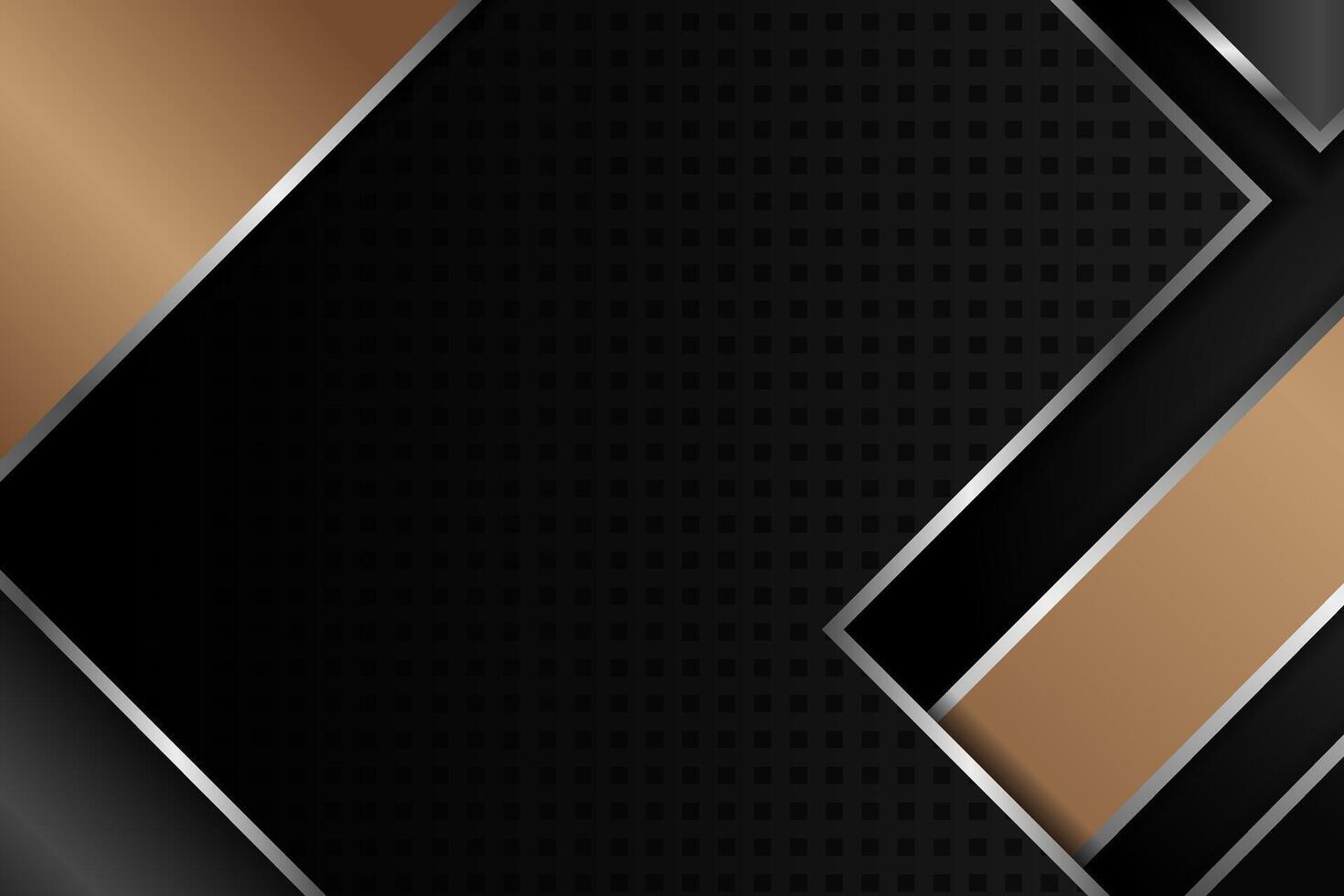Black and gold geometric background vector