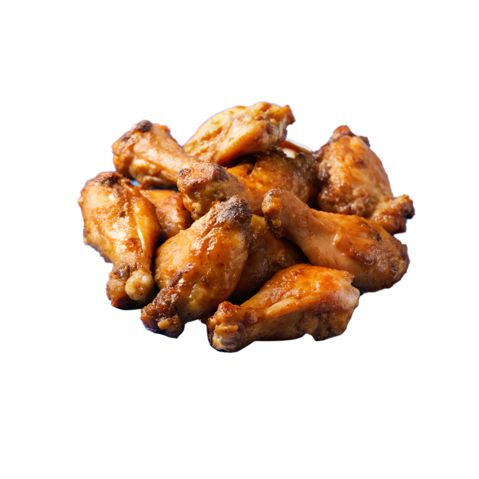 Hot and crispy grilled chicken wings png