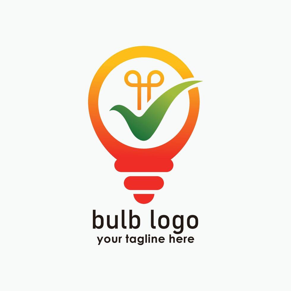 smart lamp logos design template, digital logos, bulb icon design vector