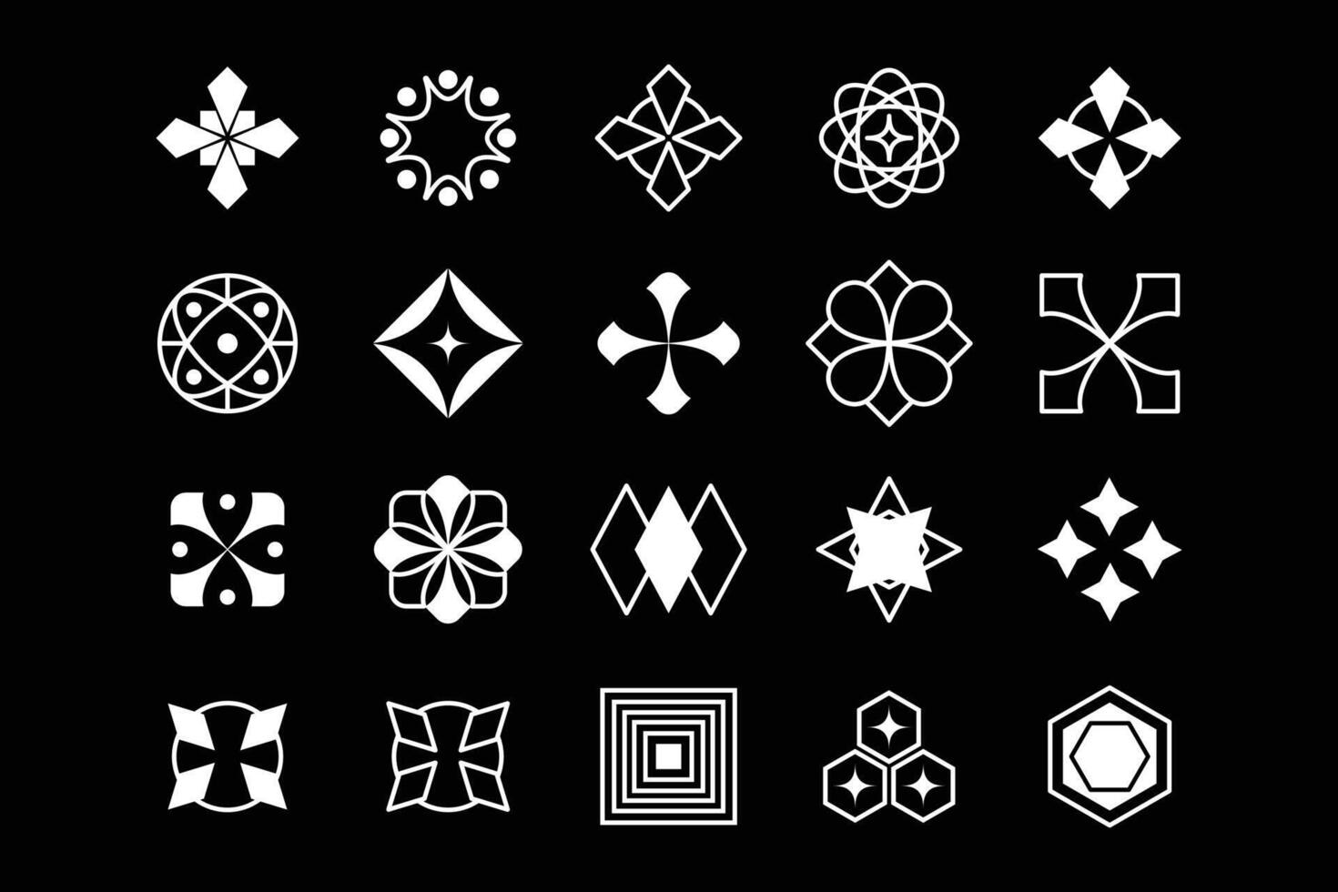 Futuristic Cyberpunk Interface High Tech HUD Elements Sci Fi vector