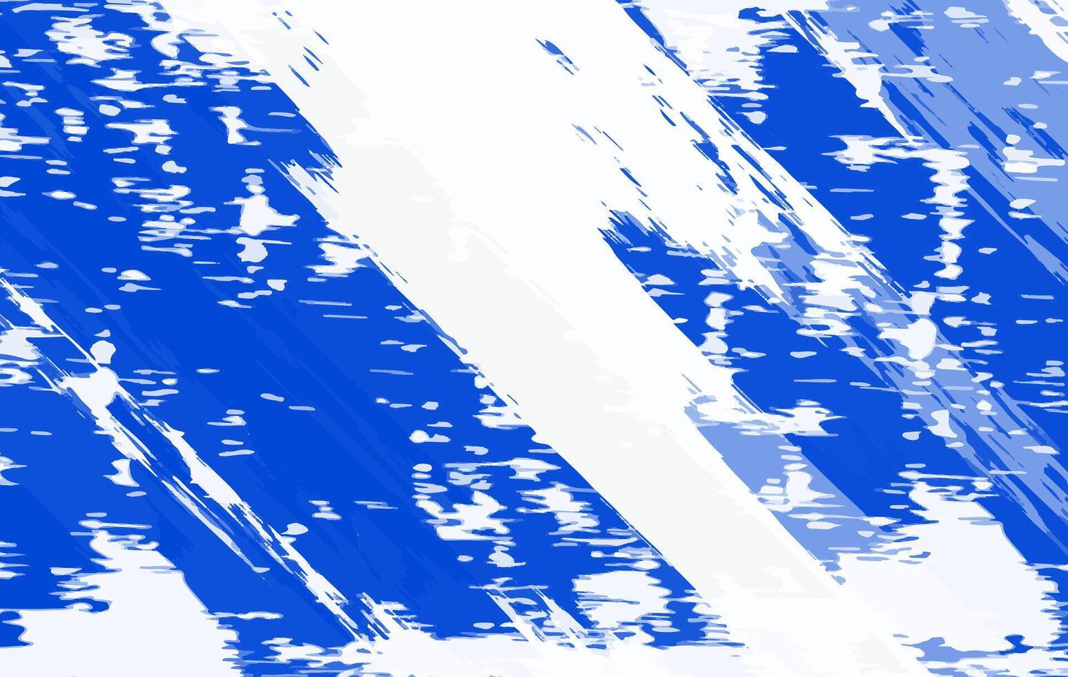 Abstract blue and white grunge style diagonal brush strokes on a clean background. Ideal for modern posters, street art designs, textile patterns, and edgy digital visuals. vector