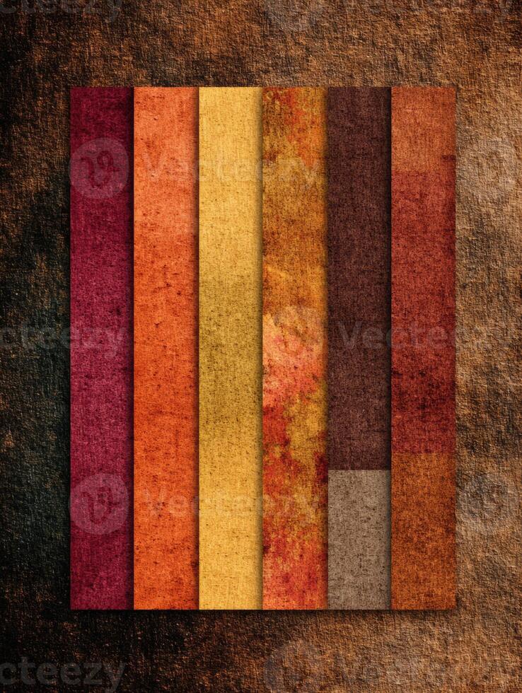 Textured Chart Showcasing Warm Fall Palette With Grainy Design for Creative Projects photo