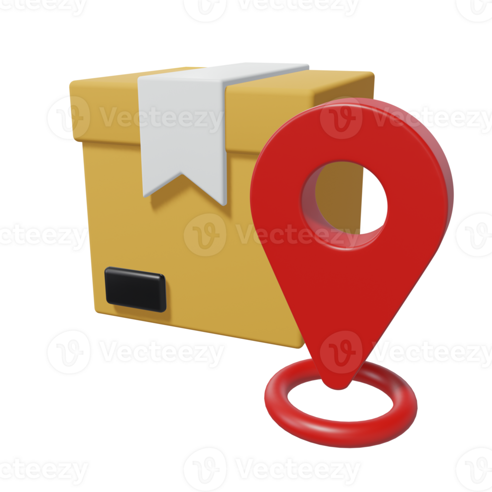 3D ICON DELIVERY LOCATION png