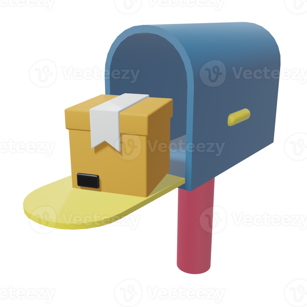 3D ICON POSTBOX png