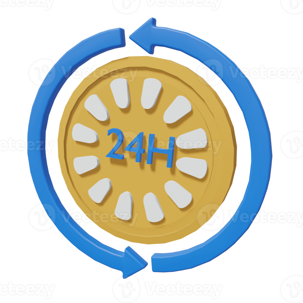 3D ICON CALL 24H DELIVERY png