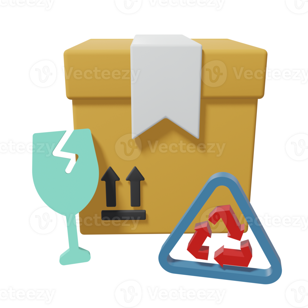 3D ICON FRAGILE png