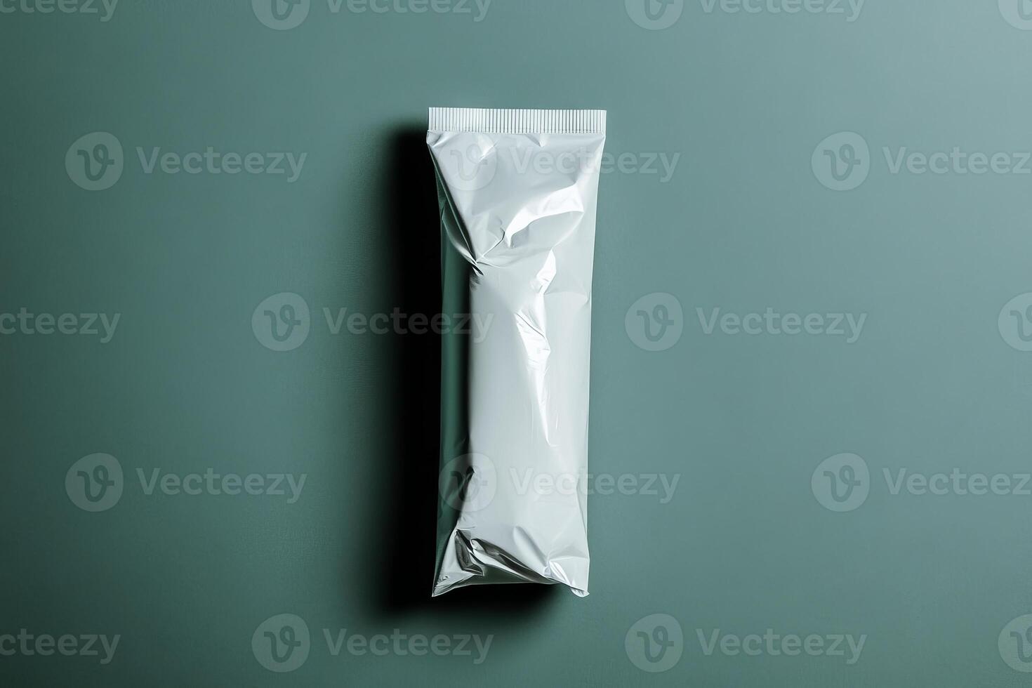 Packaged snack bar on a minimalist background in a soft light setting suitable for advertising or product display photo