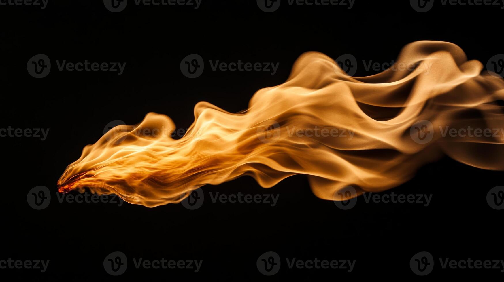 Stunning swirling flames create an artistic display against a dark background, capturing the essence of fire's dynamic movement photo