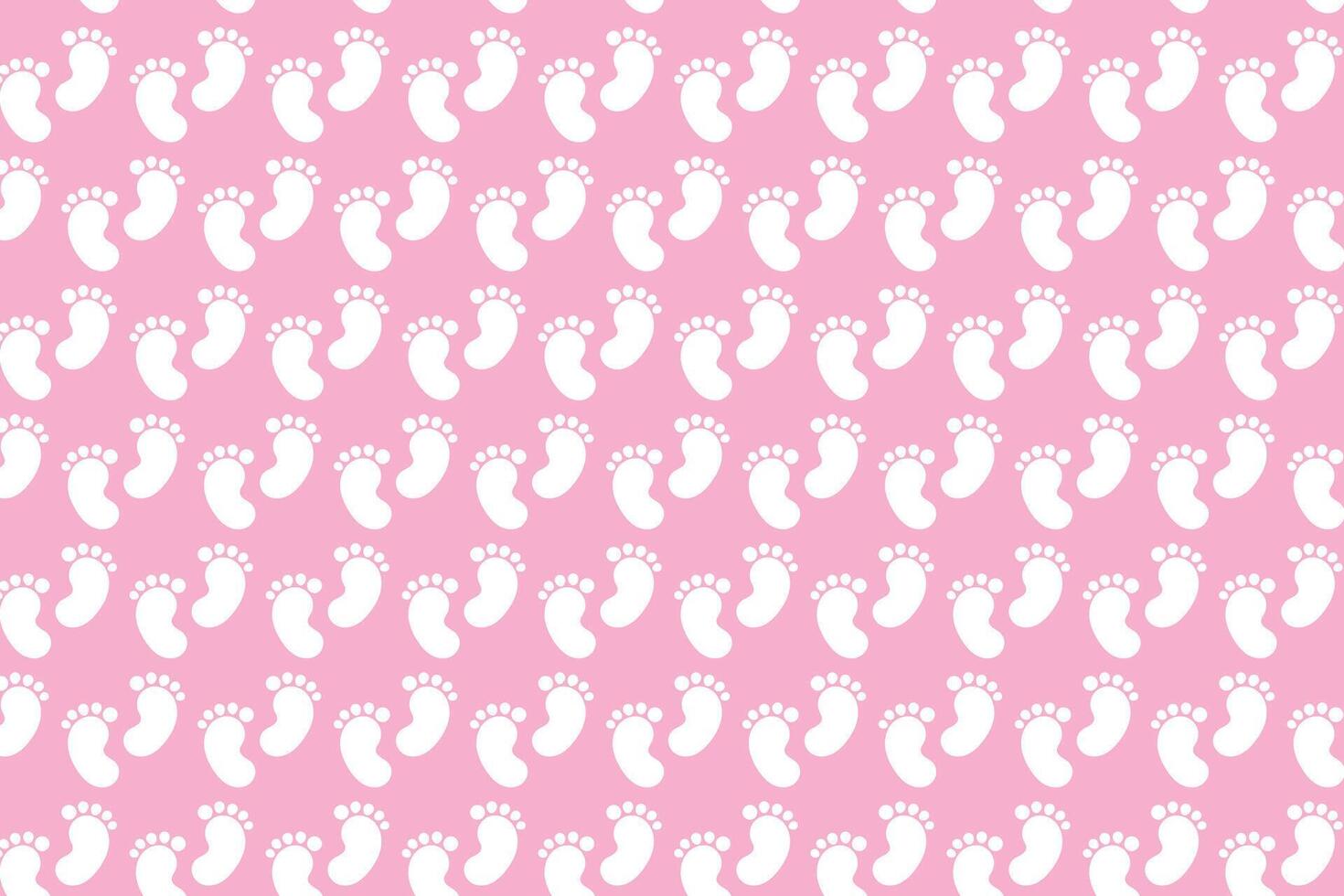 Baby footprint. Baby feet Isolated on white background vector