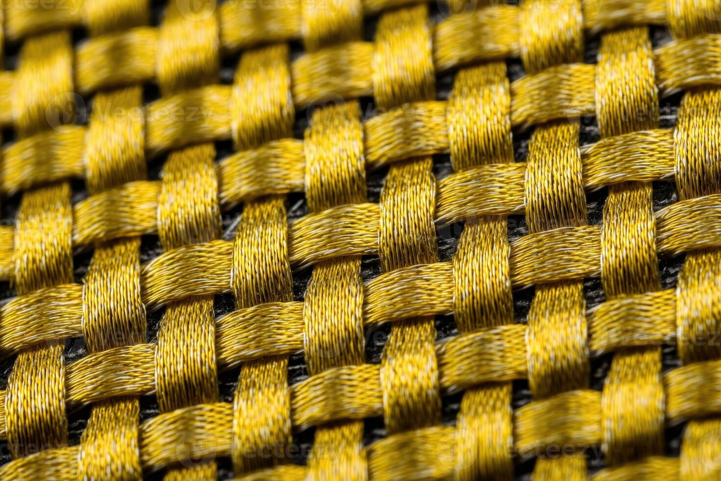Close up view of woven Kevlar fabric showcasing intricate patterns and texture under natural light conditions photo