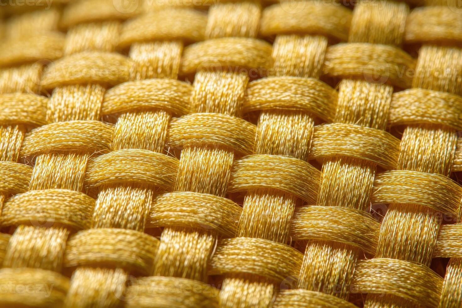Close up view of woven Kevlar fabric showcasing its intricate texture and durability characteristics during manufacturing photo