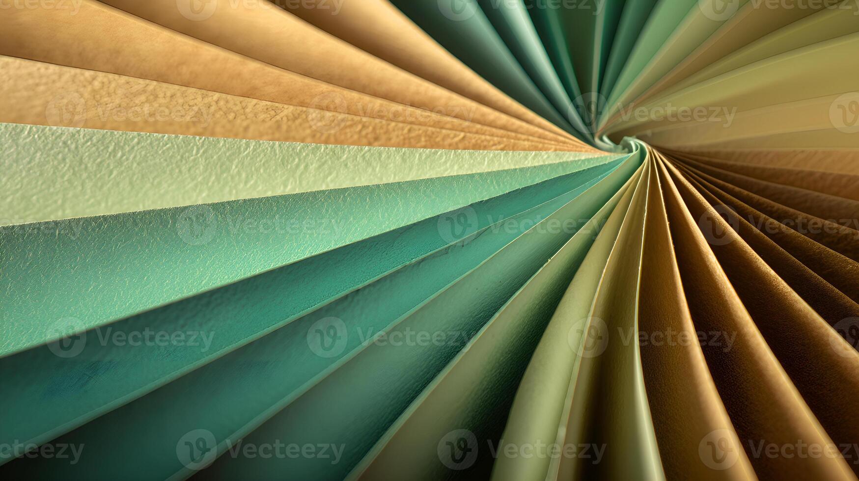 Colorful paper stripes creating a spiral pattern background photo